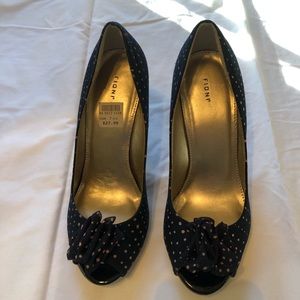 Blue Polka Dot Heels